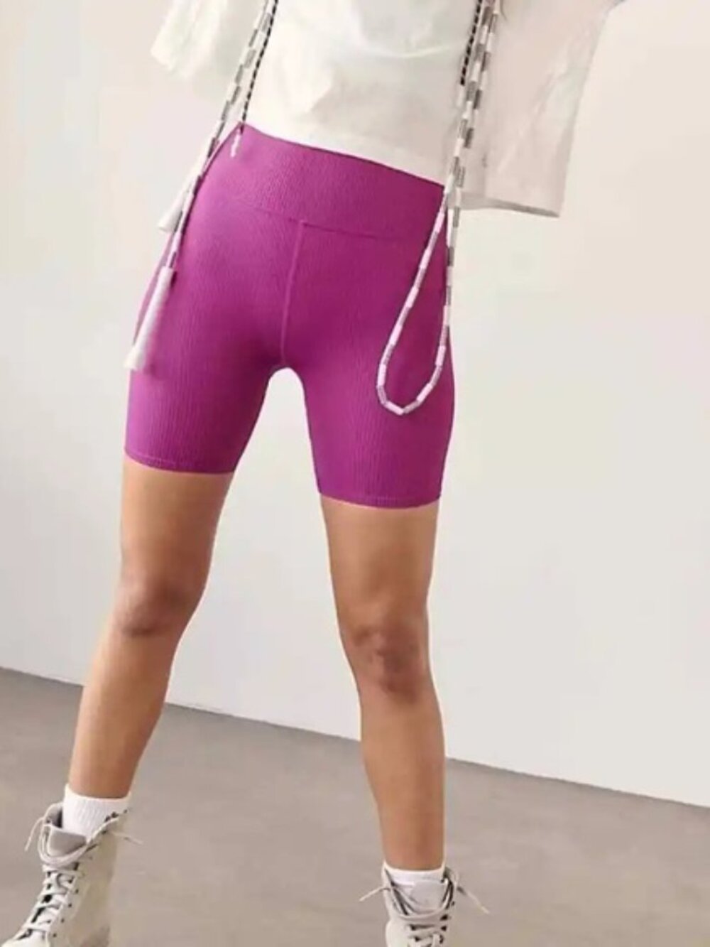 NWOT Free People Movement Happiness Runs Bike Shorts w/ FLAW size- MEDIUM/ LARGE